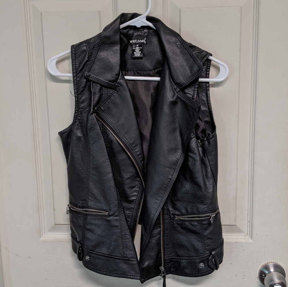 Pleather vest